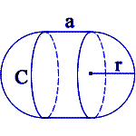 Μήκος ακτίνας ημισφαιρίων κάψουλας. Radius hemisphere shape