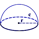 Ημισφαίριο - στερεό - τρισδιάστατο σχήμα - Hemisphere Shape